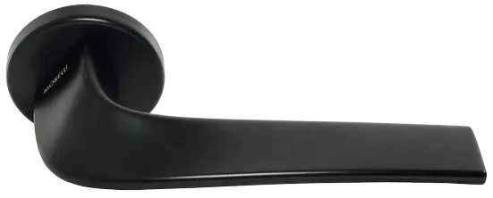 Ручка дверная Morelli COMETA R5 NERO раздельная на круглой розетке Ручка дверная Morelli COMETA R5 NERO раздельная на круглой розетке