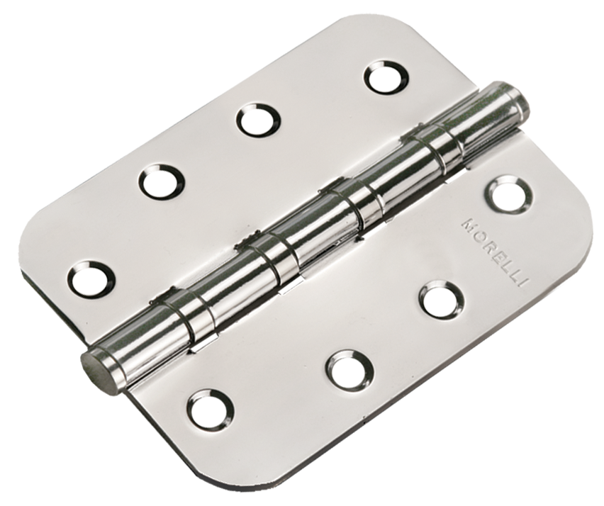 Петля стальная MSN-C 100X70X2.5-4BB скругленная универсальная с подшипником Morelli Петля стальная MSN-C 100X70X2.5-4BB скругленная универсальная с подшипником Morelli