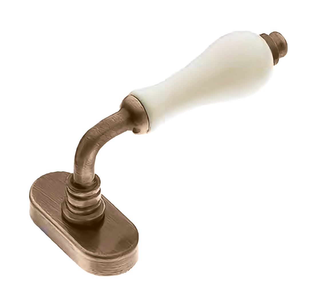 Ручка оконная CERAMICA W1 OBR/CHAMP на прямоугольной розетке