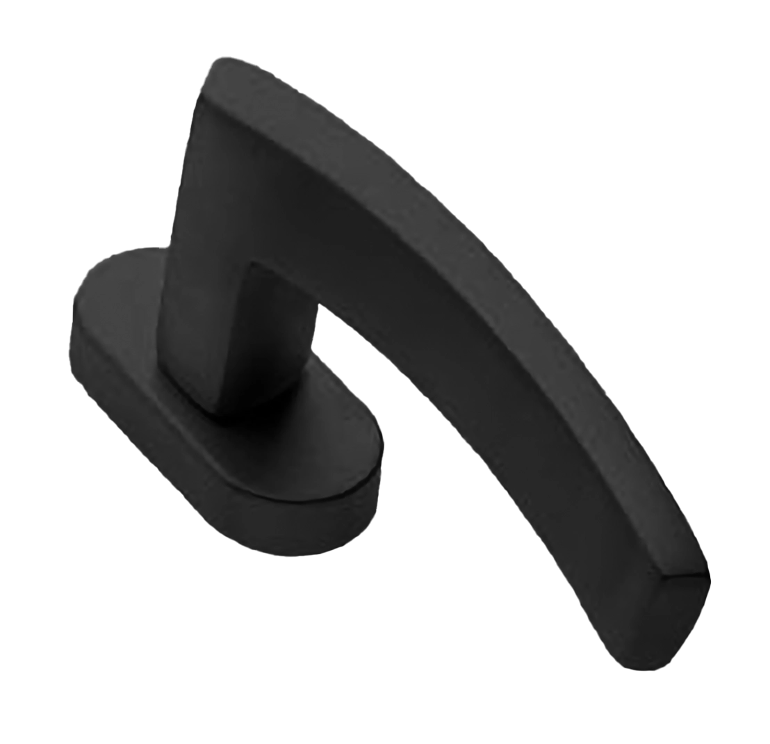 Ручка дверная WIND W1 NERO-ST оконная с 4-х позицион. механизмом цвет черный soft touch