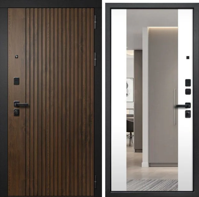 Входная дверь в квартиру Сибирь Профиль FLYDOORS Форест Зеркало Входная дверь в квартиру Сибирь Профиль FLYDOORS Форест Зеркало
