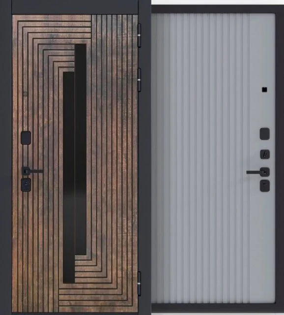 Входная дверь в квартиру Сибирь Профиль FLYDOORS Волга-Бункер Сенти