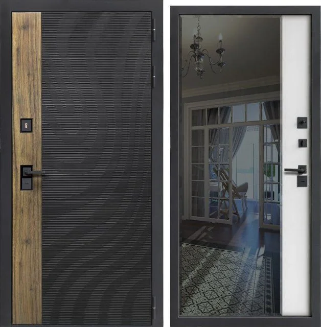 Входная дверь в квартиру Сибирь Профиль FLYDOORS Волга-Бункер Флекс