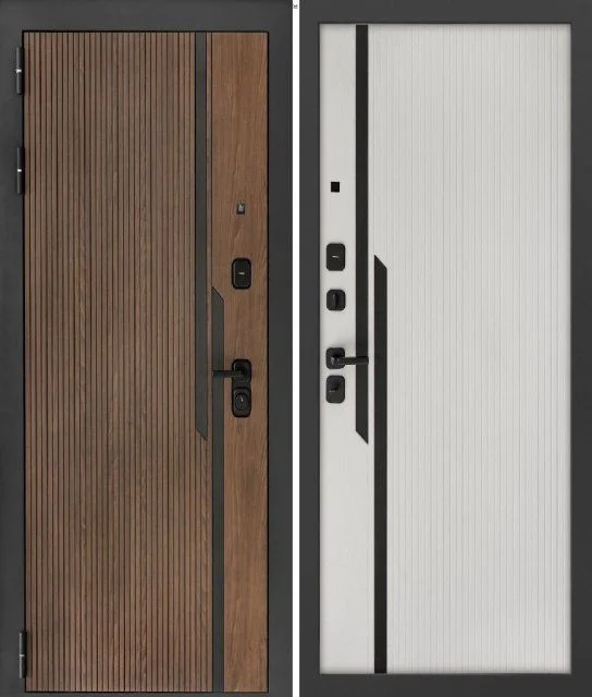 Входная дверь в квартиру Сибирь Профиль FLYDOORS Волга-Бункер Кармина