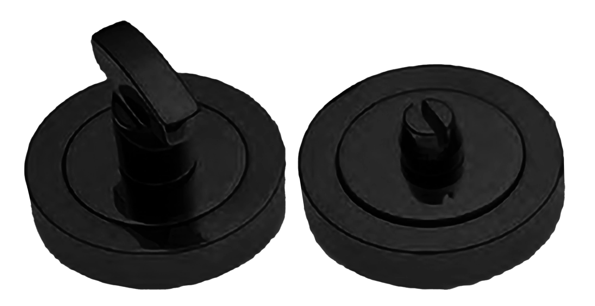 Завертка LUX-WC-WC-R2-IR NERO-ST сантехническая на круглой розетке цвет - черный soft touch Завертка LUX-WC-WC-R2-IR NERO-ST сантехническая на круглой розетке цвет - черный soft touch